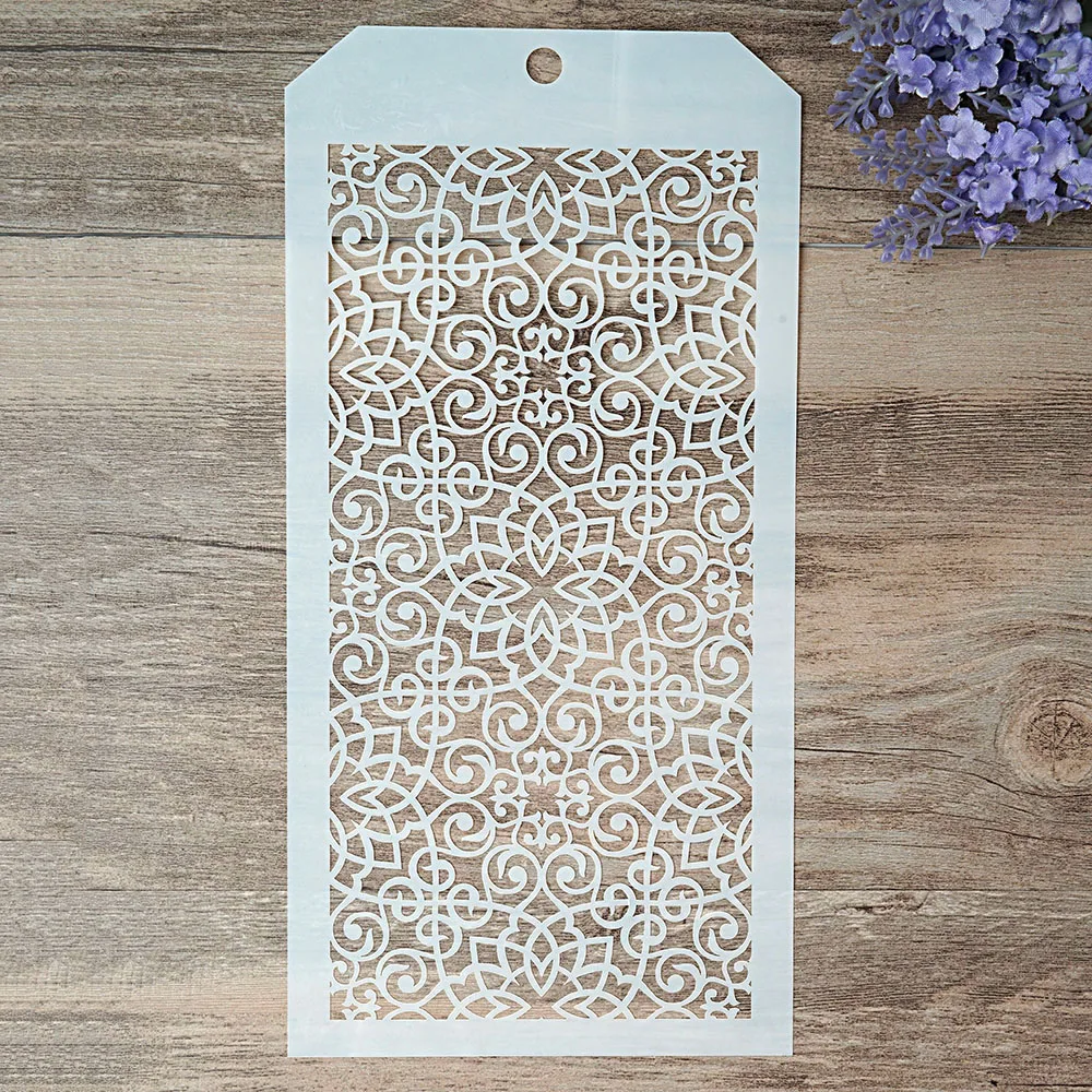 ST1224166 12*24 см DIY ремесло Многослойные трафареты для стен Живопись штампованная для скрапбукинга штампы альбом декоративное тиснение бумажные карты - Цвет: ST1224166