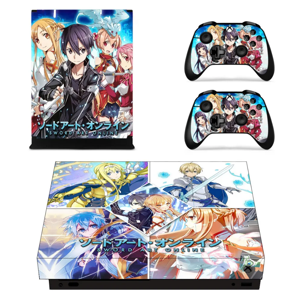 Обувь для вечеринки в Стиле косплей Sword Art Online (SAO) кожи Стикеры наклейка Xbox One X Slim
