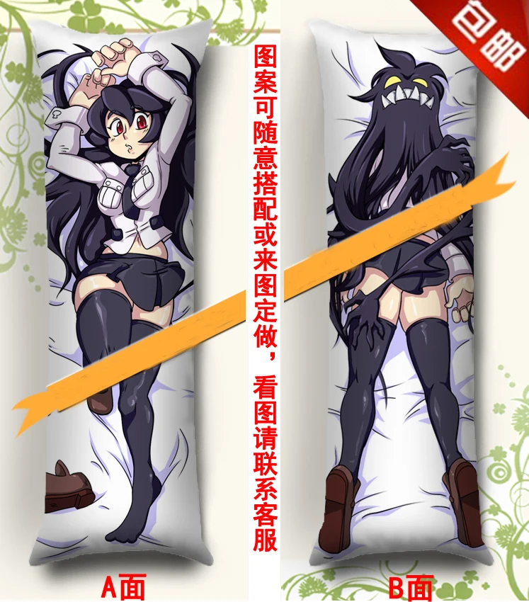 

MMF Skullgirls Dakimakura character sexy girl Filia pillow cover anime body Pillowcase