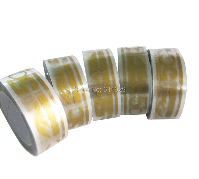 Клейкая лента с логотипом на заказ цветная клейкая предупреждающая картонная