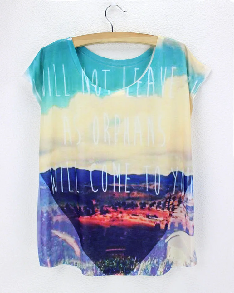 graffiti wall scrawl eiffel tower black women clothing tops new arrival polyester good quality tie dye tshirts | Женская одежда