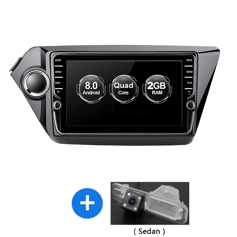 2G RAM 32G Sedan Funrover 2 г+ 32 г android 8,0 автомобильный dvd gps плеер для Kia rio k2 2011- автомобильный Радио gps навигация видео Автомобильный мультимедийный плеер rds - Цвет: 2G RAM 32G Sedan