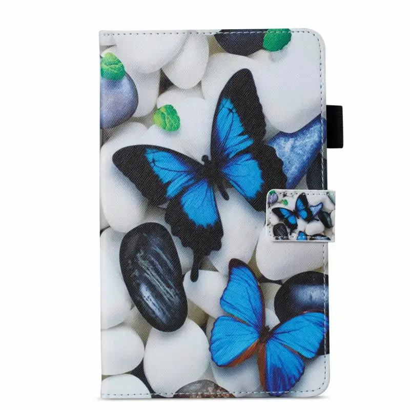22 Модный чехол с изображением цветка Совы черепа для Samsung Galaxy Tab A 8,0 Smart tt385 8," Smart Cover Funda Tablet Shell - Цвет: 22