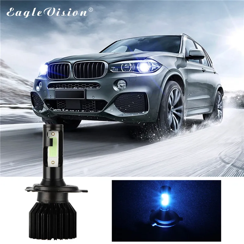 Kongyide автомобильный светильник 2 шт. H4 2000W 30000LM светодиодный головной Conversion Kit лампы
