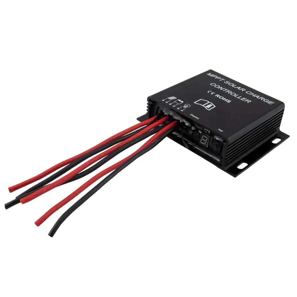 10A MPPT регулятором солнечного Батарея Контроллер заряда 12/24V Водонепроницаемый