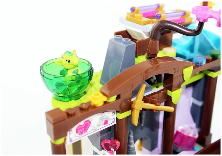 Элитные драгоценные Crystal Mine 41177 Building Block модель игрушечные лошадки для детей Бела