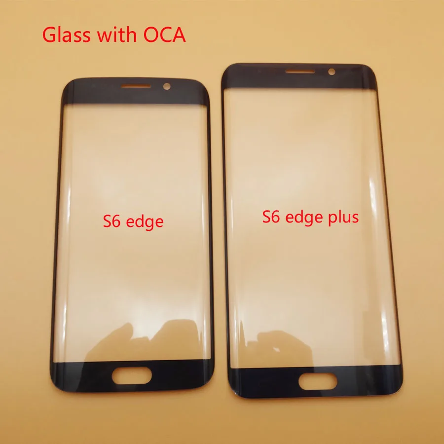 LCD Передний сенсорный экран Стекло Внешний объектив с OCA Пленка Клей для Samsung Galaxy S6