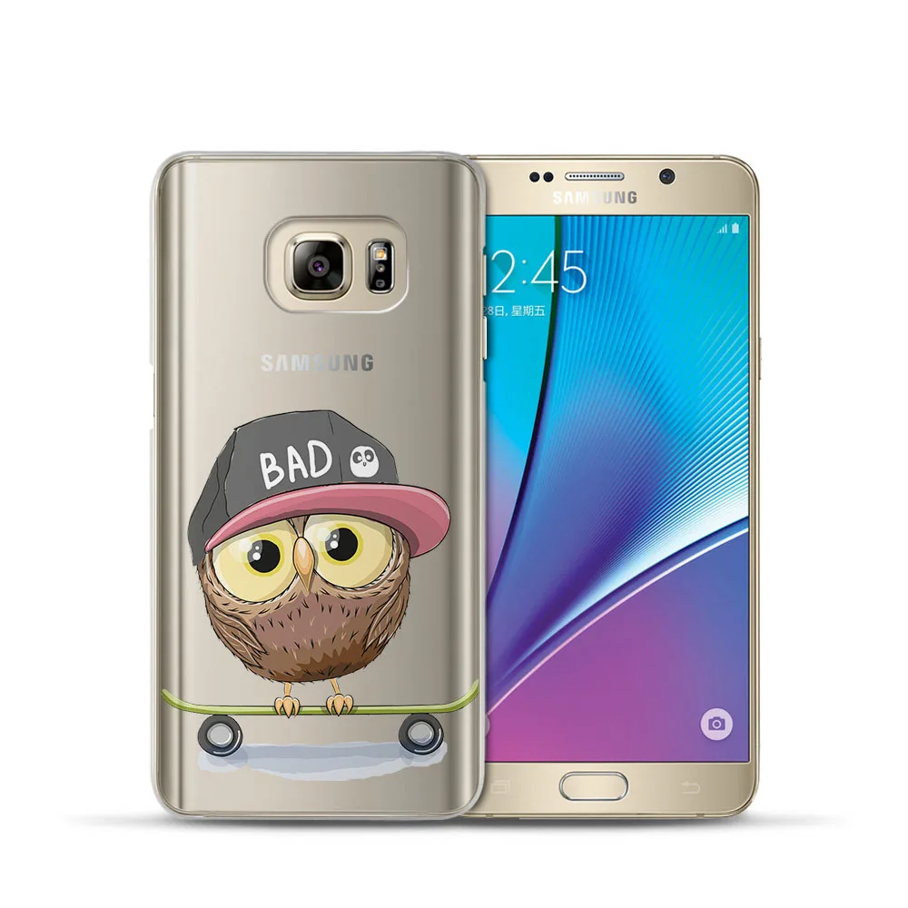 Fashion For Samsung Galaxy J3 J5 J7 A5 A3 2017 2016 2015 Prime S6 S7 Edge S8 S9Plus Owl Animal Phone Case Coque Cover Fundas |