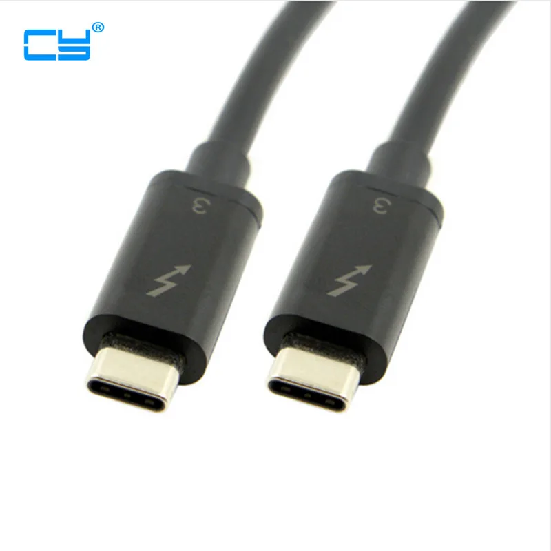Thunderbolt 3 портами (стандарт 1 USB C мужской 40 Гбит/с кабель для Dell XPS13 50 см|usb 3.1|usb-c 3.1usb-c to
