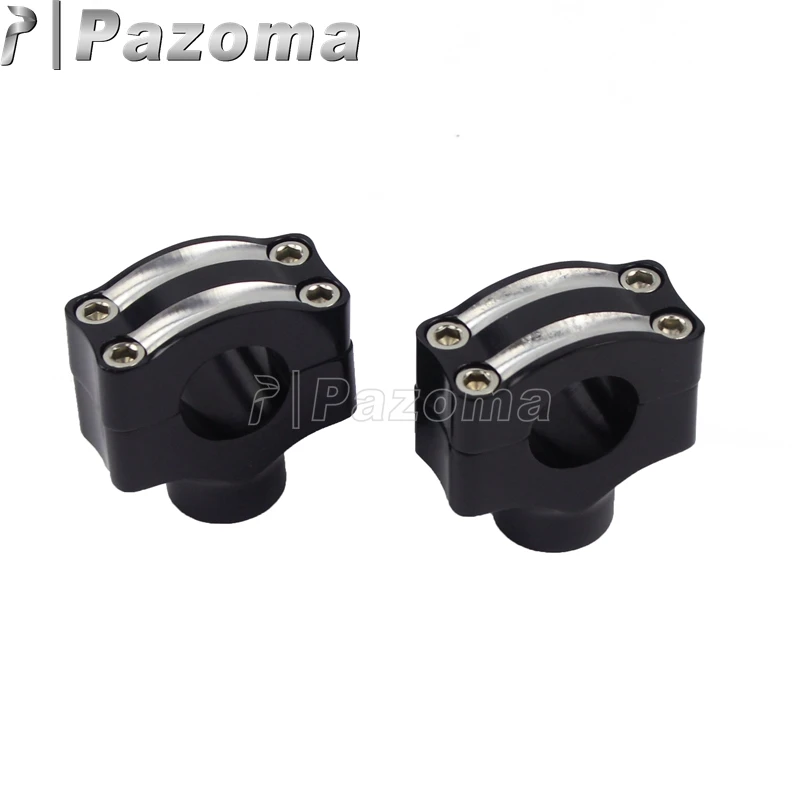 Universal Motorcycle 1&quot Handlebar Riser Clamps Motorbike 25mm Handle Bar Low For Harley Chopper Bobber Cafe Racer | Автомобили и