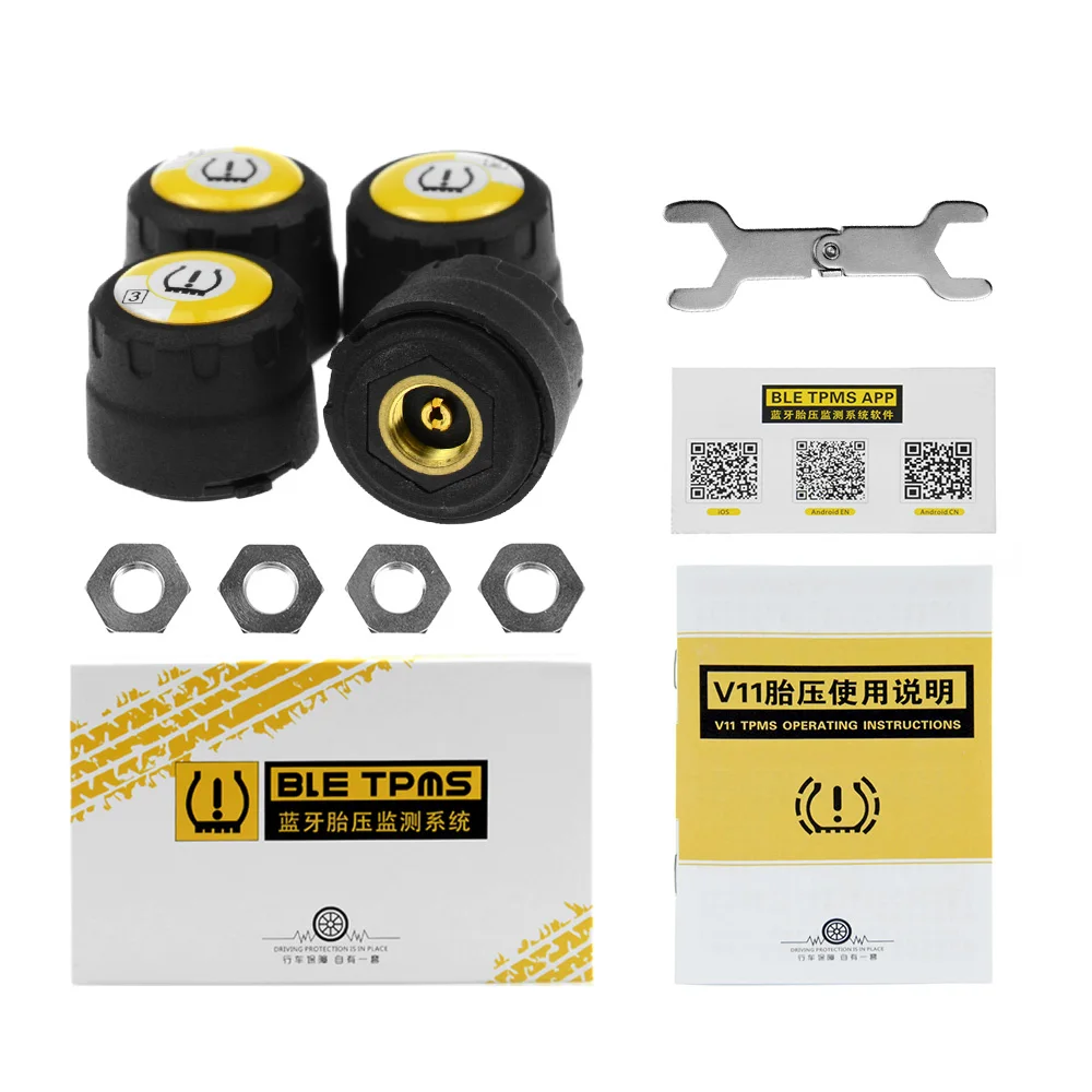 TPMS Bluetooth 4 0 Универсальный внешний датчик давления в шинах Поддержка IOS Android