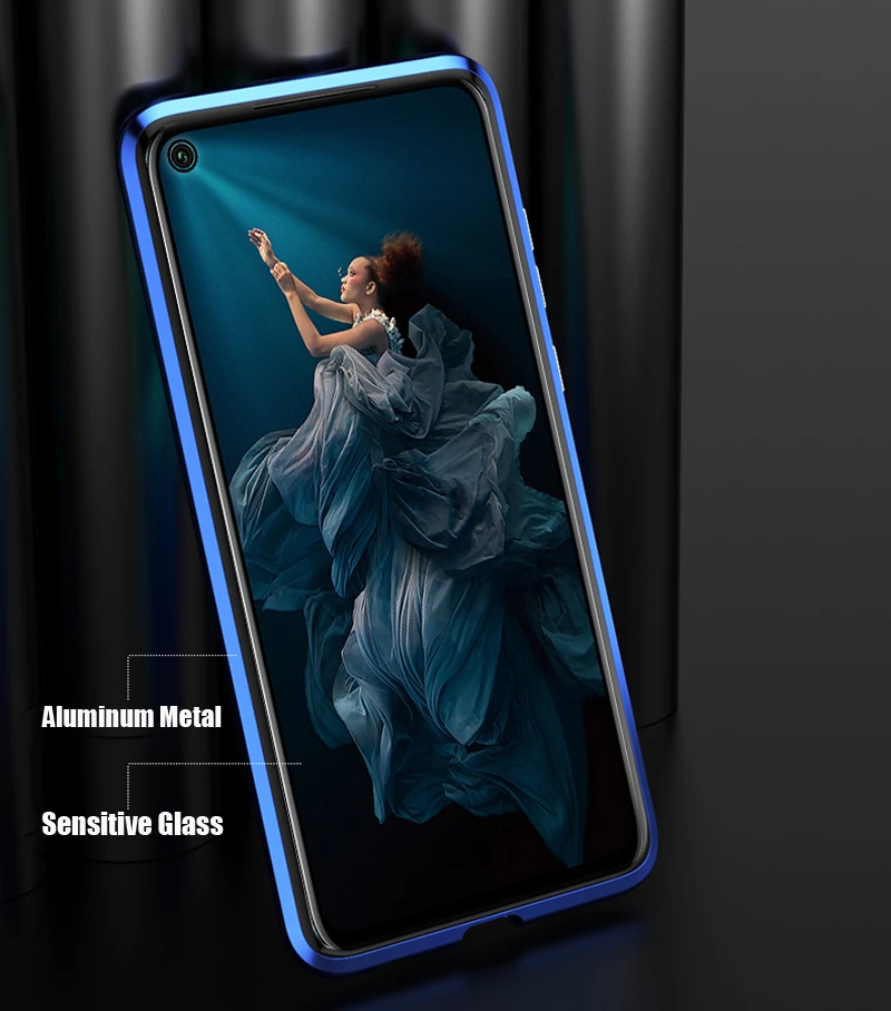360 Защитный чехол на весь корпус для Honor 20 Pro, магнитный бампер для телефона+ двустороннее стекло, чехол для huawei Honor20 Pro, чехол s 20Pro