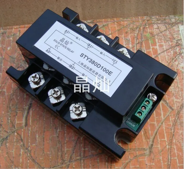 

Новинка! Трехфазное твердотельное реле, реле давления, реле STY-380D100E SSR DC 100A
