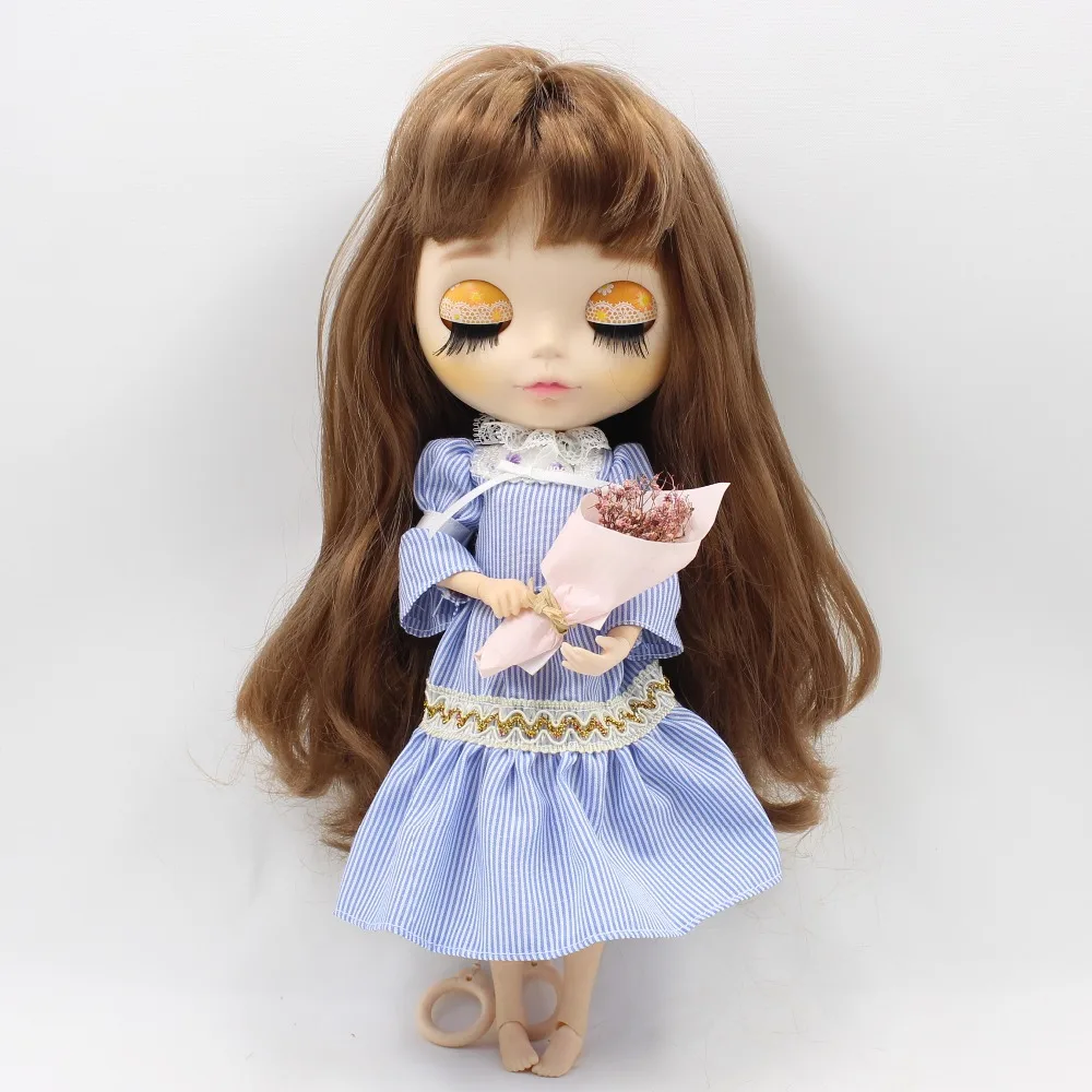 Blyth doll icy licca/платье в полоску; кружевная одежда принцессы
