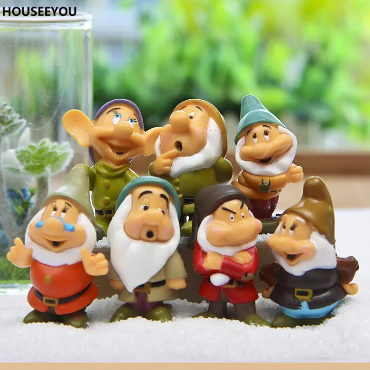 Мультяшные фигурки гномов миниатюрные украшения сказочный сад мох Террариум