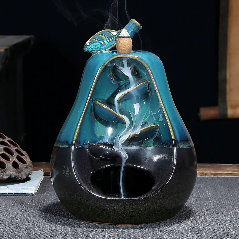 Backflow Ceramic Incense Burnerd Smoke Water Fall Down Mountain Handicraft Incense Censer Holder Home Decoration - Цвет: 1pcs