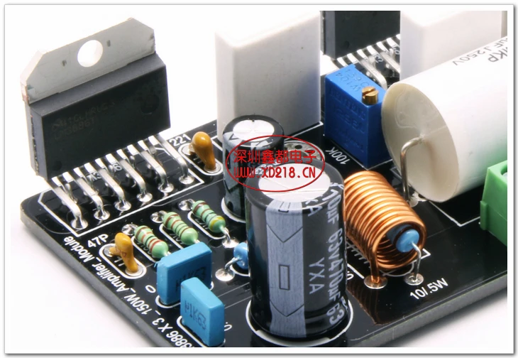 

LM3886 amplifier board Three parallel 150W mono amplifier board