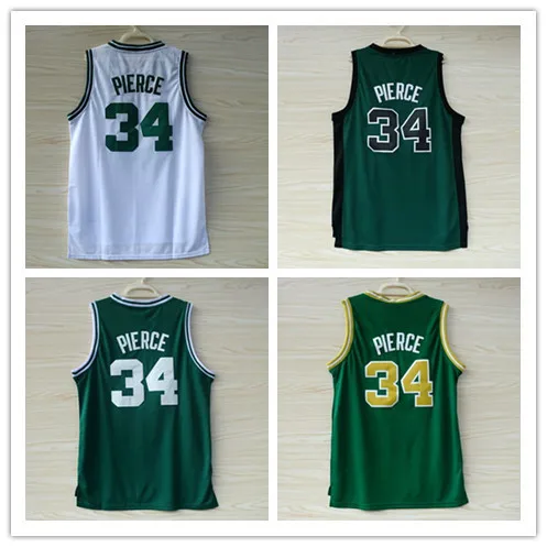 High Quality Boston 34 Paul Pierce Basketball Jerseys Cheap Brand New REV 30 Embroidery Logos Jersey Free Shipping | Спорт и