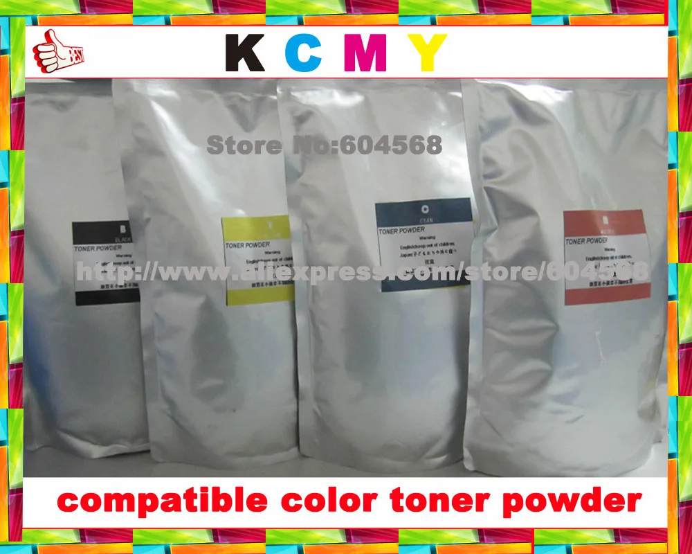 (1 кг x 4 пакета(ов)) KCMY цвет тонер совместим для HP CE320A CE321A CE322A CE323A пополнения тонера