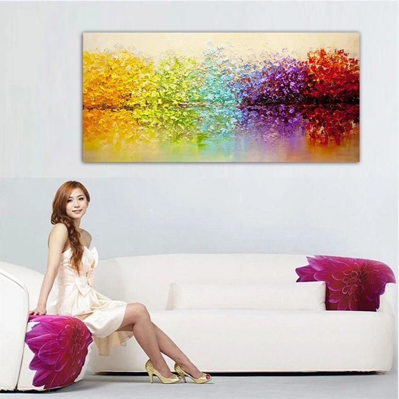 DONGMEI OILPAINTING ручная роспись маслом домашний декор высокое качество пейзажная живопись картины подарок DM182204