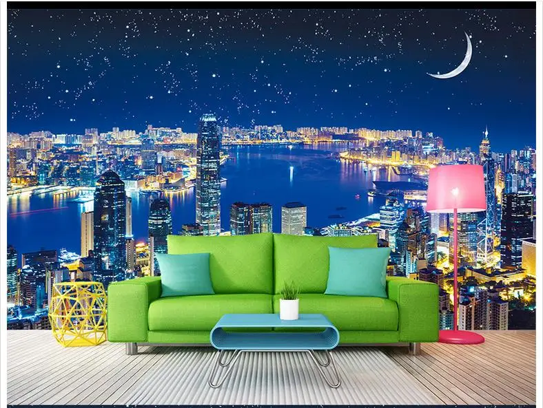 3D wall murals wallpaper custom picture mural paper Sky night view beautiful TV backdrop decoration 3d room | Обустройство дома