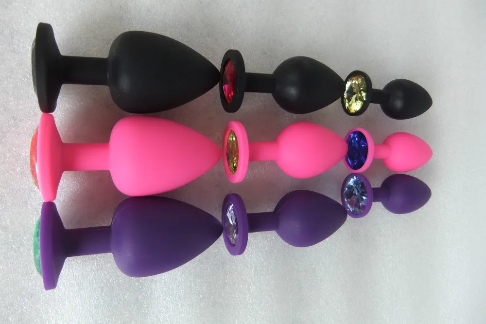 Горячая силиконовая + Хрустальная Анальная пробка секс игрушки для мужчин и