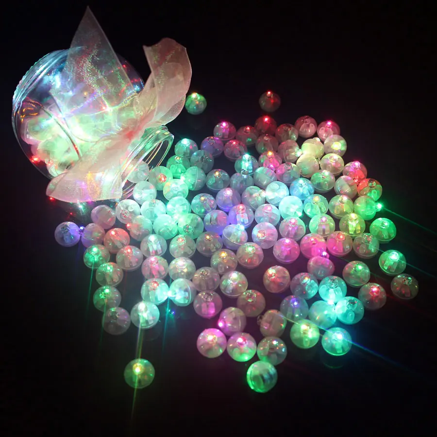RGB Flash ball 20 шт./лот, красочный светодиодный шар, Белый Мини светодиодный шар, лампы для бумажных фонарей, воздушные шары для свадьбы вечеринки, украшение дома - Цвет: RGB Flash ball