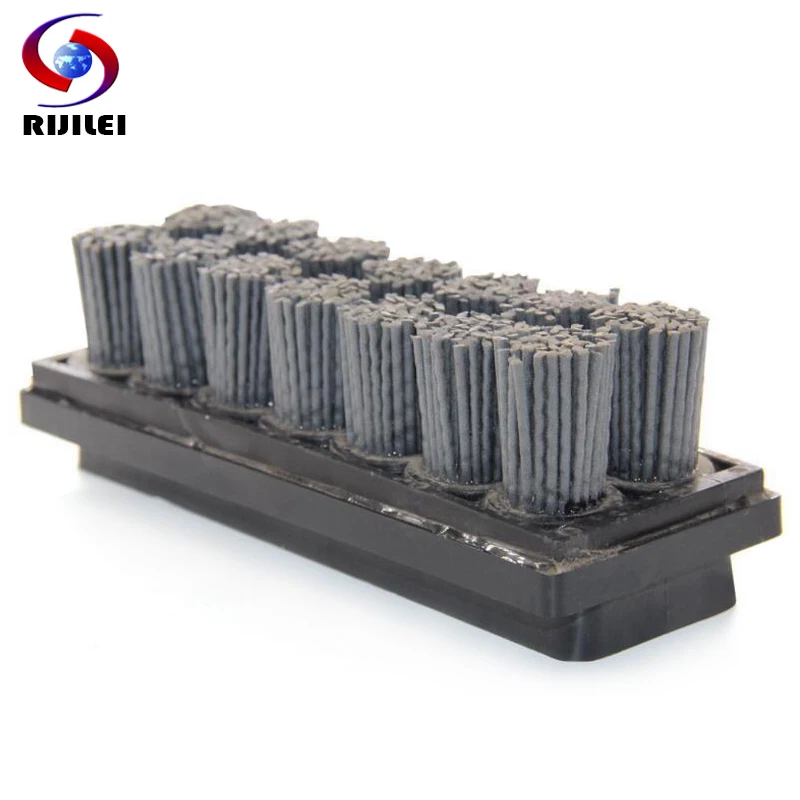 

RIJILEI 10PCS/Set Fickert Antique Abrasive Brush Silicone Carbide Brush For Stone Finishing Matte Polishing Brush Cleaning YG07