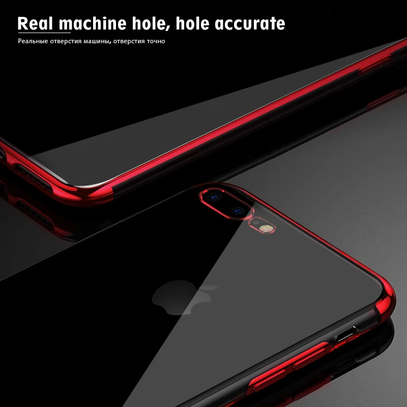 Fashion Plating Soft Clear TPU Case For iPhone XS Max XR X 7 8 6S 6 Plus Silicone Flexible Slim Cover 6s Capa |