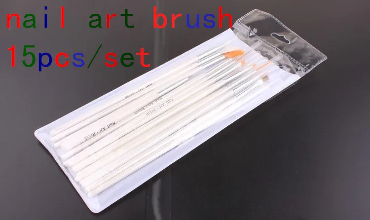 Горячая Распродажа 15 шт./компл. соболиная Кисть Акриловая кисть для дизайна