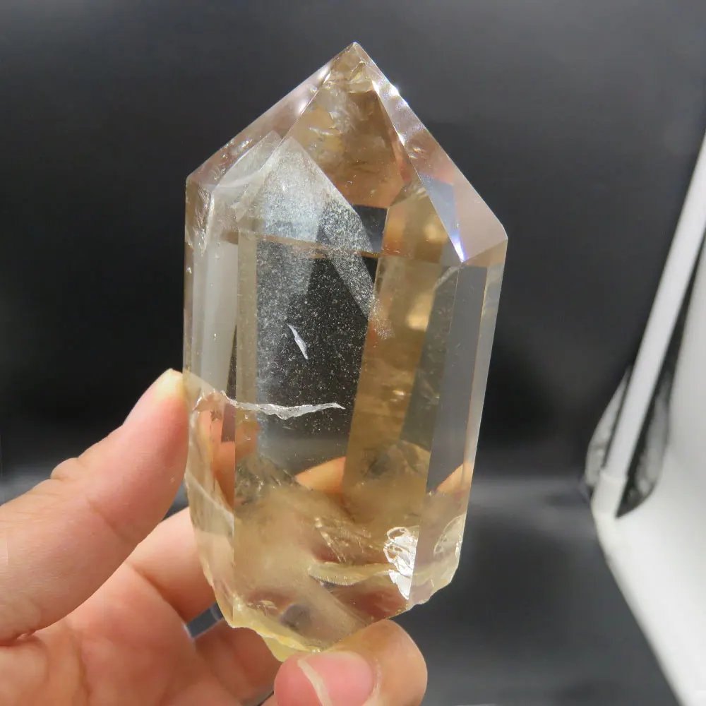254g РЕДКИЙ AAA + Rock прозрачный кварцевый кристалл точечная палочка белый призрак