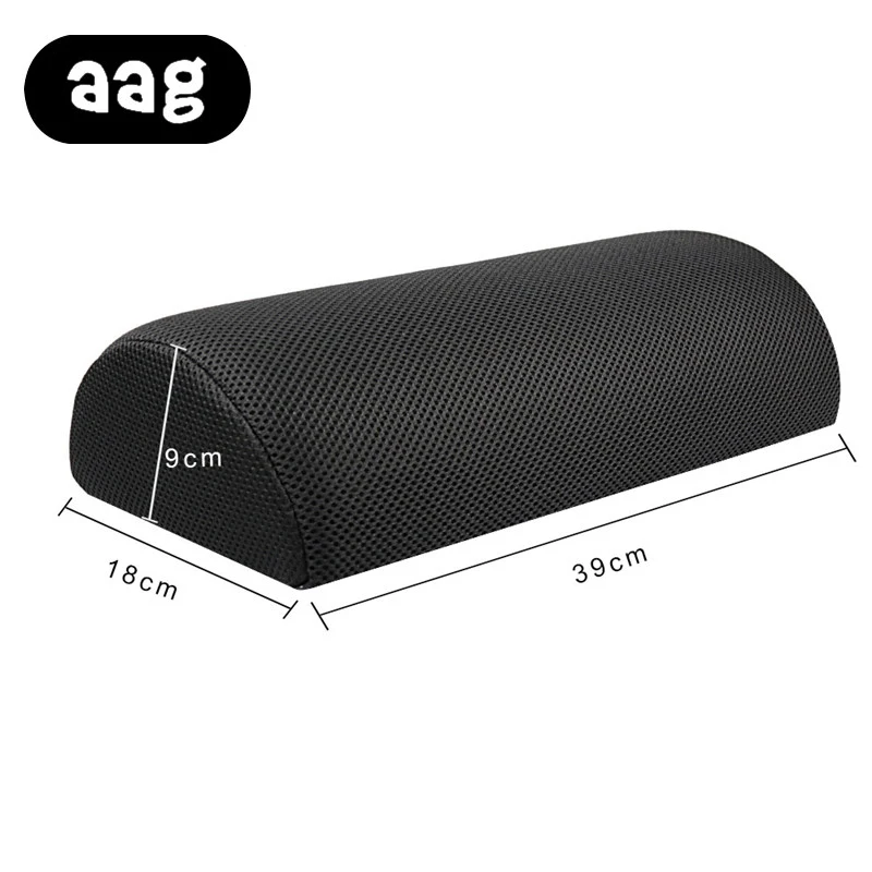 Подушка для ног AAG Cylinder Design офиса дома путешествий полета Нетканая черная
