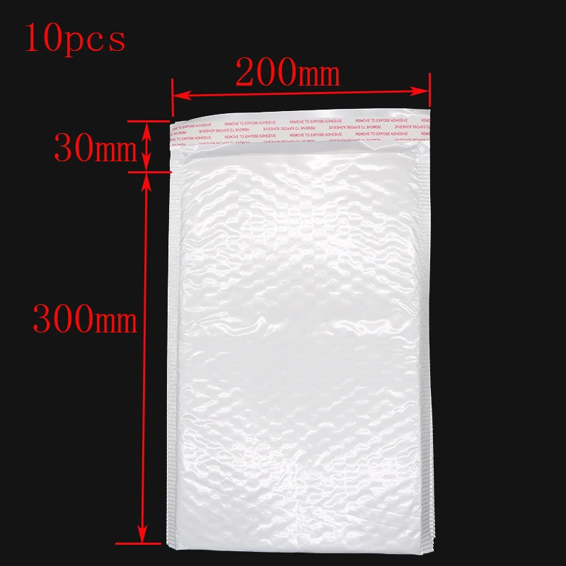 

Конверт белый ультратонкий из пузырчатой пленки, водонепроницаемый и ударопрочный, с жемчугом, офисные принадлежности (20*30 см + 3 см), 10 шт.