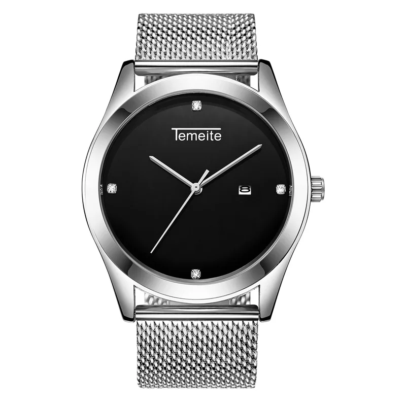 Роскошные женские кварцевые часы цвета розового золота Простые Модные