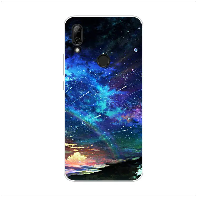 Чехол для Huawei P Smart Z силиконовый мягкий чехол из ТПУ телефона смартфона задняя