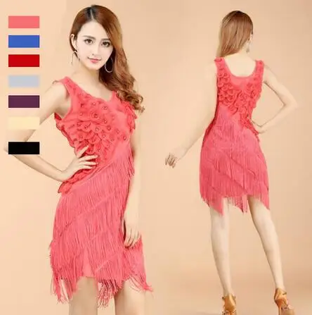 Новинка танцевальная одежда для латиноамериканских танцев танцевальное платье