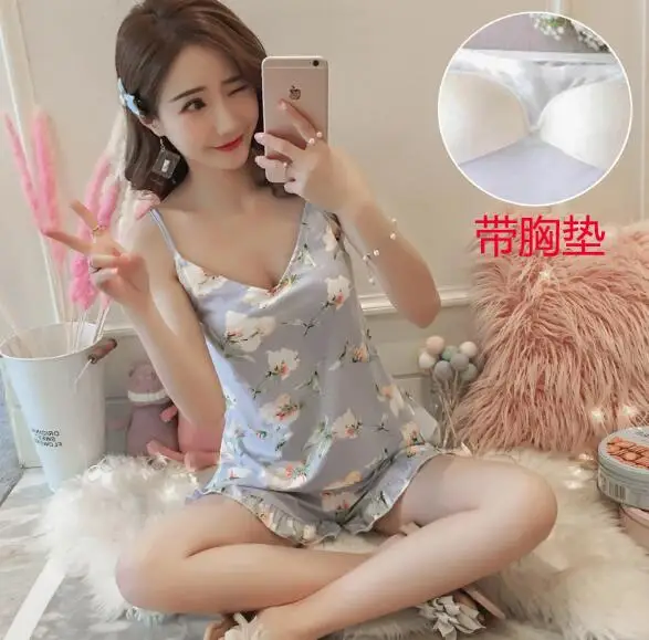 

Fdfklak Casual new pajamas for women sexy sling pijamas women summer short pyjamas set female sleepwear pajama pijama mujer