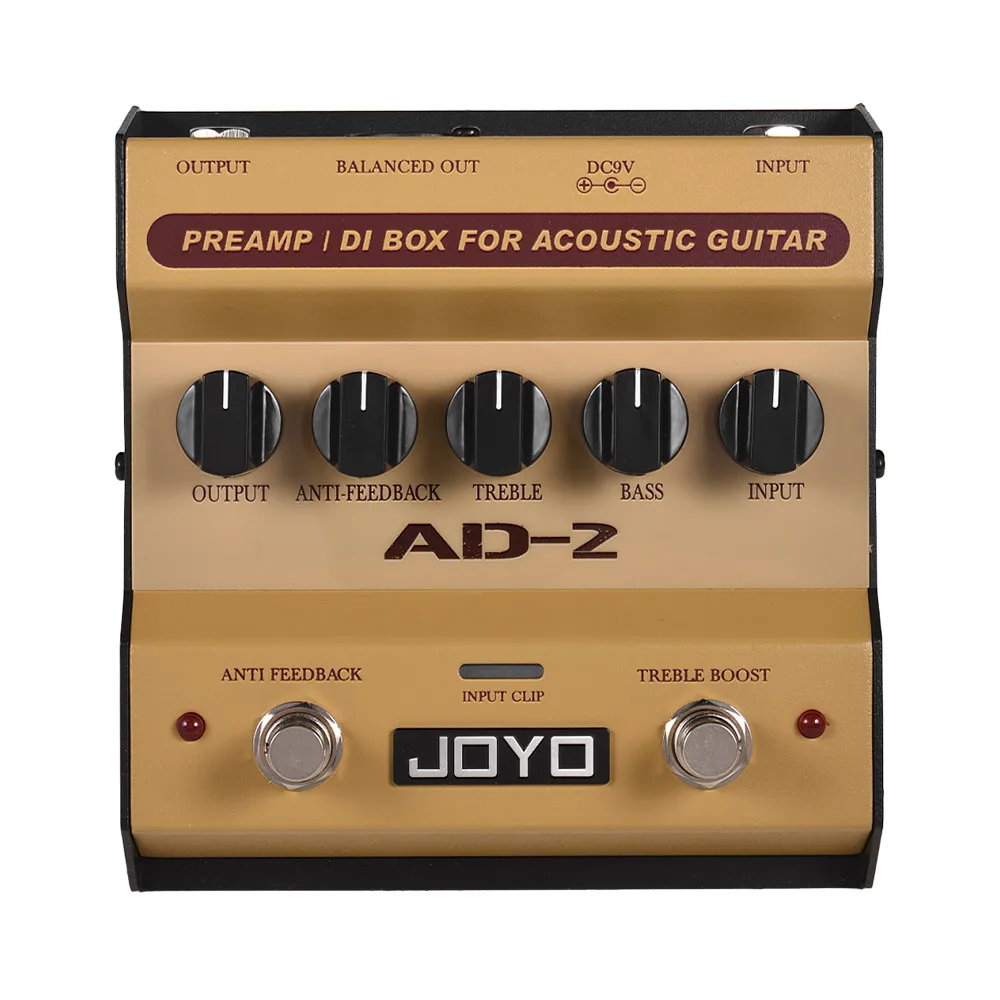 Портативный усилитель для акустической гитары JOYO AD 2 педаль диапазона баланс с 5