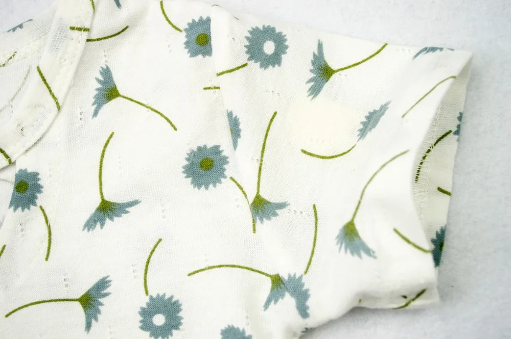 Футболка для девочек с коротким рукавом и цветочным принтом | Детская одежда