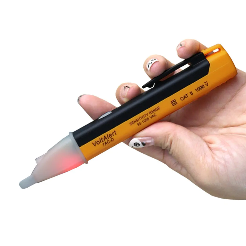 1PCS Electric indicator 90-1000V Socket Wall AC Power Outlet Voltage Detector Sensor Tester Pen LED light New Drop ship #30 |
