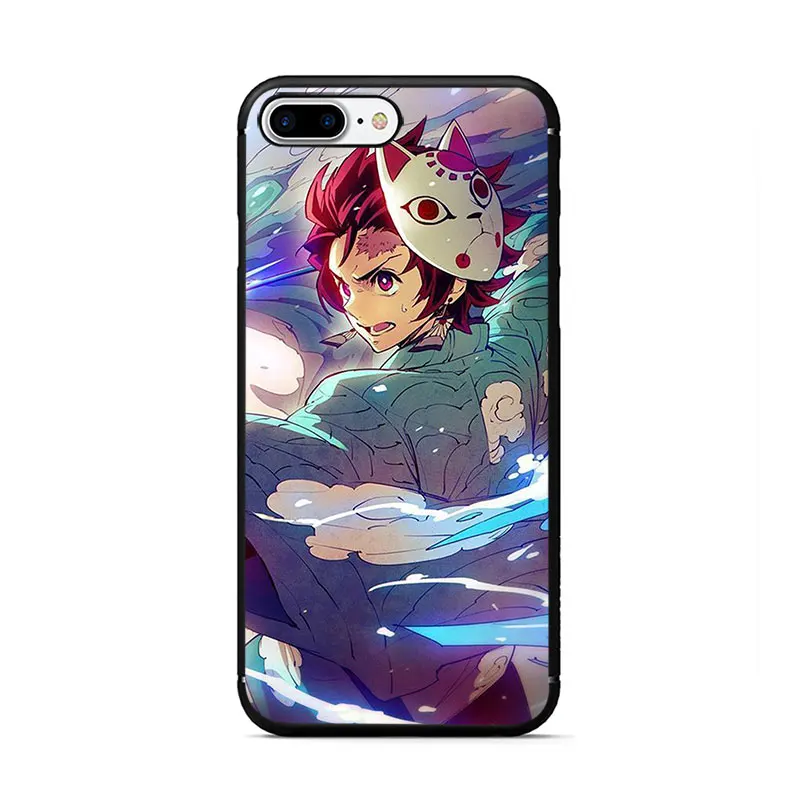 B7 Аниме Demon Slayer Kimetsu no Yaiba Мягкий ТПУ чехол для телефона для iPhone 11 Pro 5 5S 6 6s 7 8 Plus X XR XS MAX - Цвет: B7