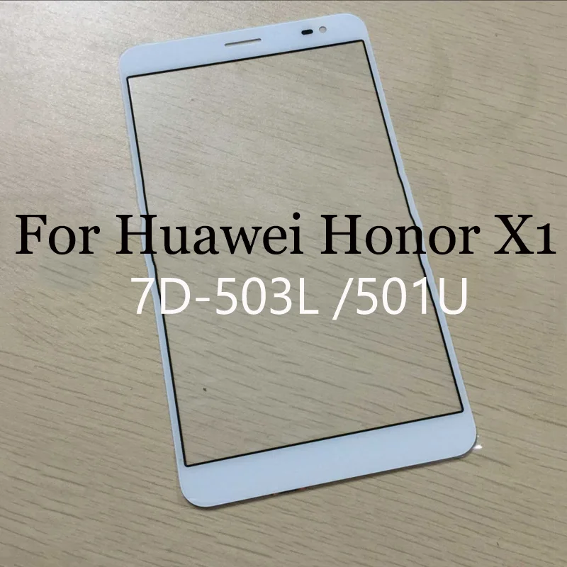 A+ Качество для сенсорного экрана Huawei Honor X1 Digitizer x 1 7D-503L/501U Стеклянная панель сенсорного экрана без гибкого кабеля.