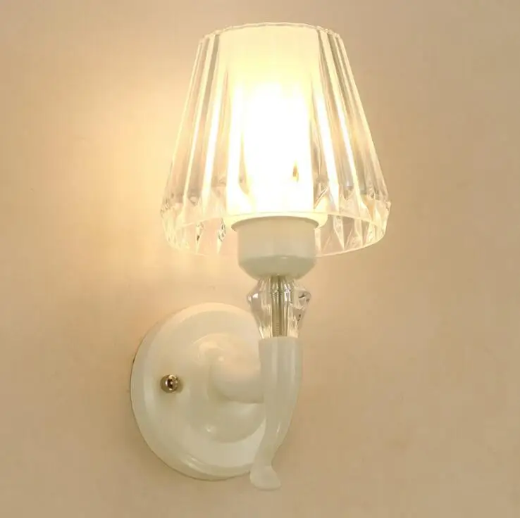 Warm and simple acrylic wall lamp bedside bedroom cute white led lighting fixture lamps | Лампы и освещение