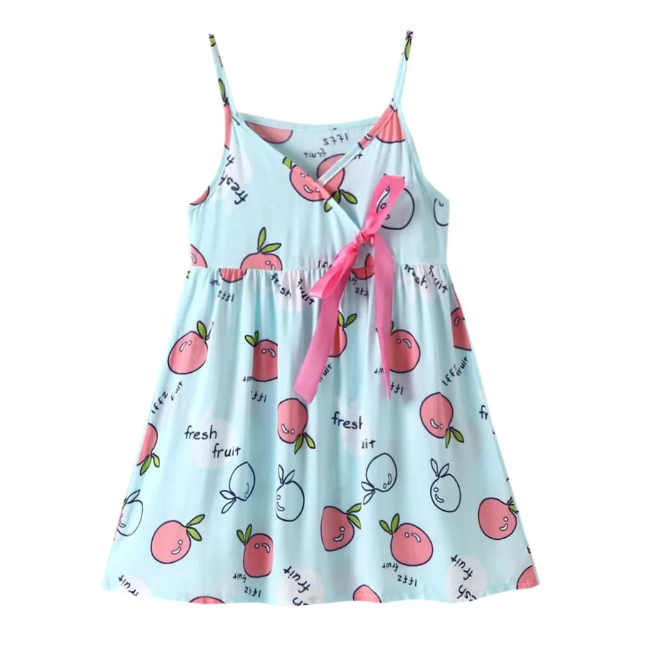 Платья для малышей детское платье принцессы без рукавов с бантом девочек