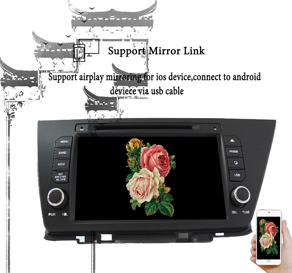 4G+64G android 9.0 car dvd for kia NIRO 2016 2017 2018 radio gps navigation with 1024*600 steering wheel control map Screen | Автомобили и