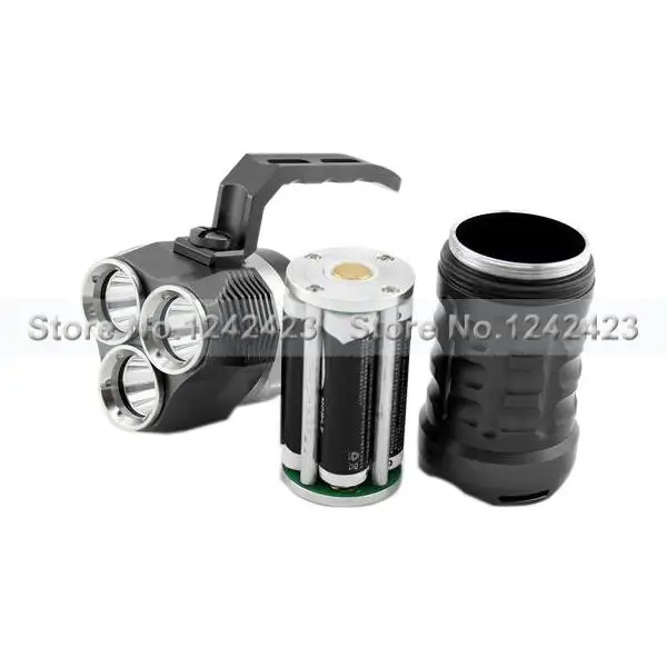 Free Shipping 1PC Sofirn MS5 Diving Flashlight Depth of 80m 3x Cree Xm-l U2 LED 3 Modes 3800 Lumens torch (4 x 18650) | Лампы и