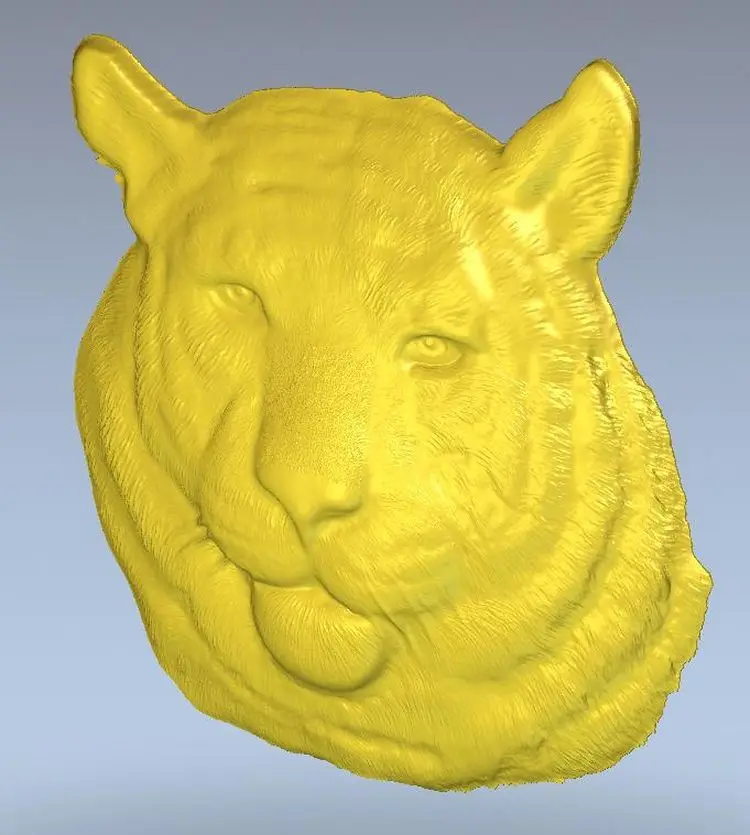 

Tiger_3 рельеф 3d модель для cncin STL файл