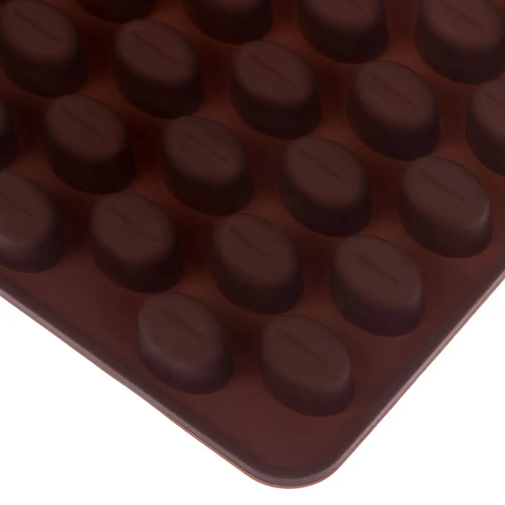 

New Arrival High Quality Silicone 55 Cavity Mini Coffee Beans Chocolate Sugar Candy Mold Mould Cake Decor