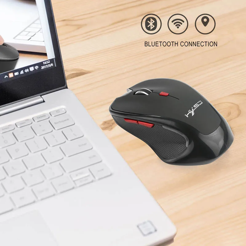 Bluetooth 3 0 мышь беспроводная 2400 точек/дюйм регулируемые Мыши для ПК компьютера