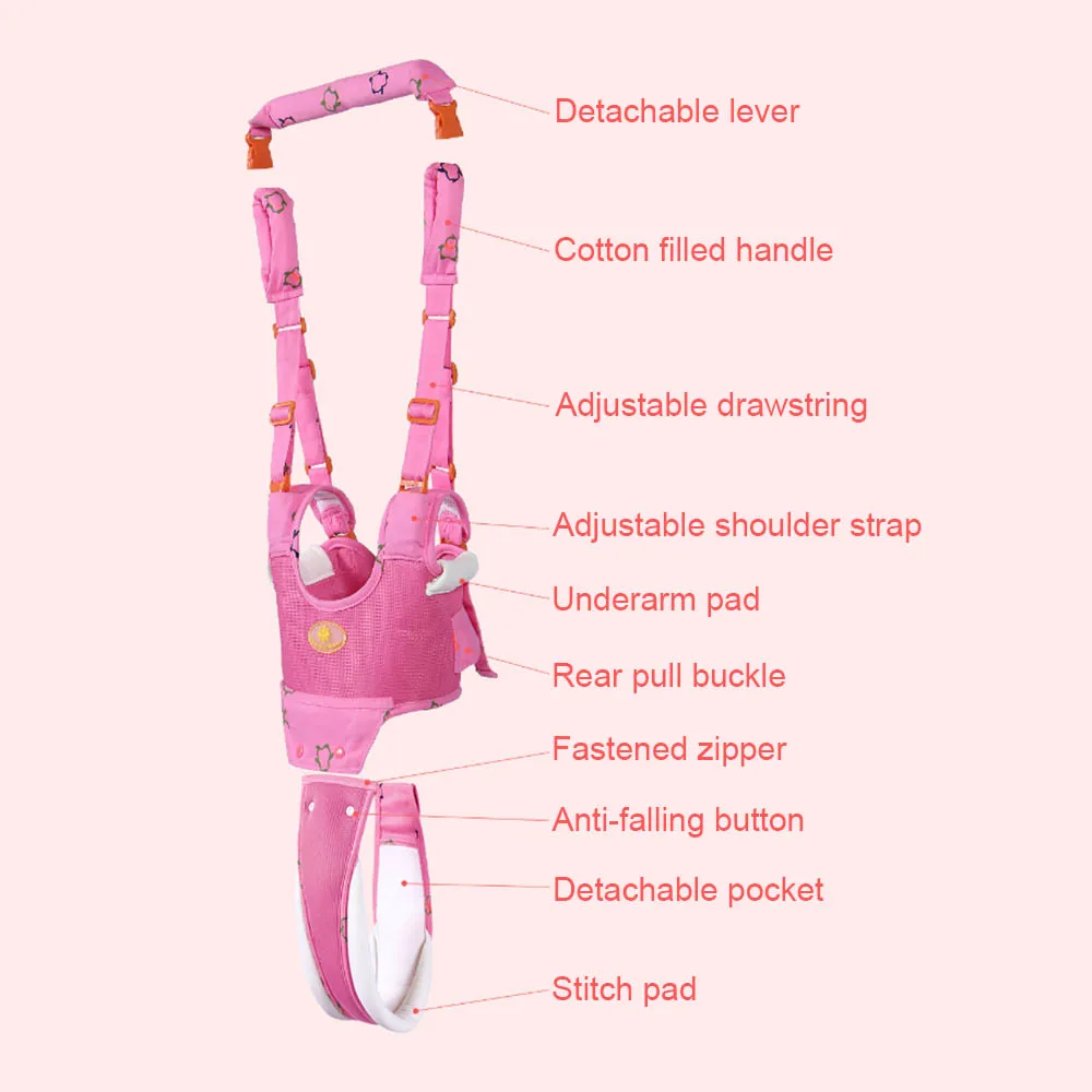 

Baby Removable Walker Assistant Toddler Leash Kids Walking Baby Belt Child Safety Harness Leash Infant Baby Moon Walk Belt